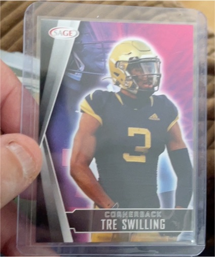 2022 Sage Hit #56 Tre Swilling — front