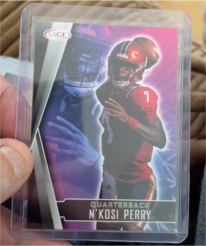 2022 SAGE High Series Football N'Kosi Perry — front