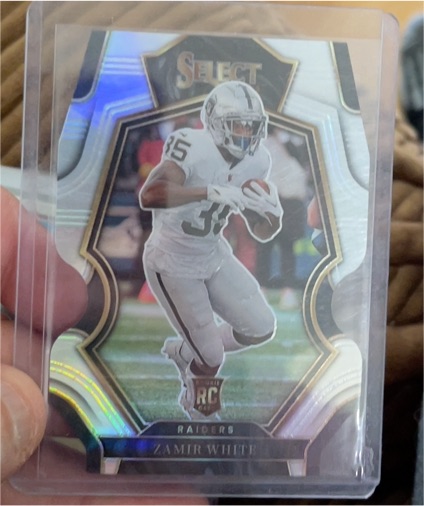 2022 Panini Select Football #153 Zamir White RC Premier Level — front