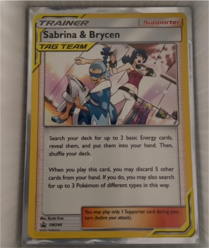 2019 Pokémon SM246 Sabrina & Brycen — front