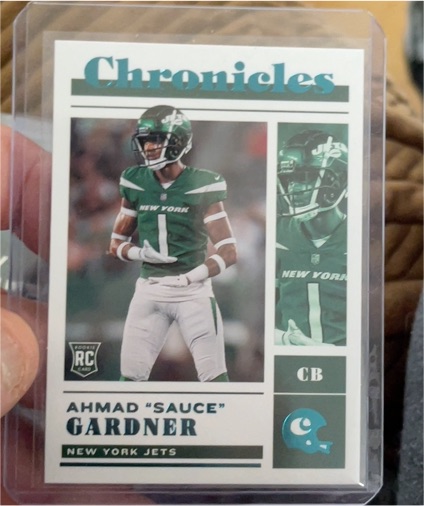 2022 Panini Chronicles #38 Ahmad "Sauce" Gardner — front