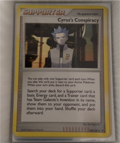 2009 Pokémon Platinum #105 Cyrus's Conspiracy — front