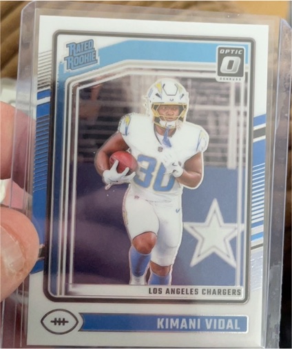 2024 Donruss Optic #262 Kimani Vidal Rated Rookie — front