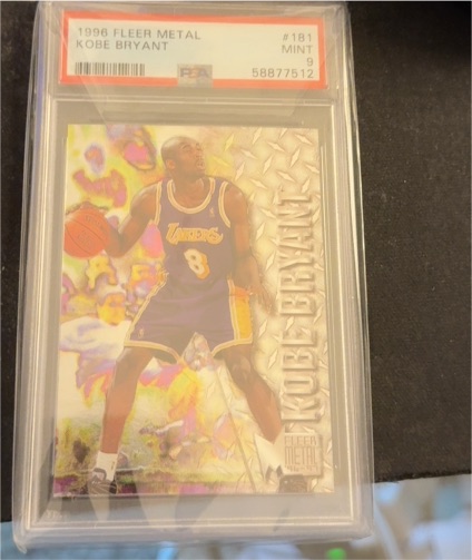 1996 Fleer Metal #181 Kobe Bryant Rookie Card — front