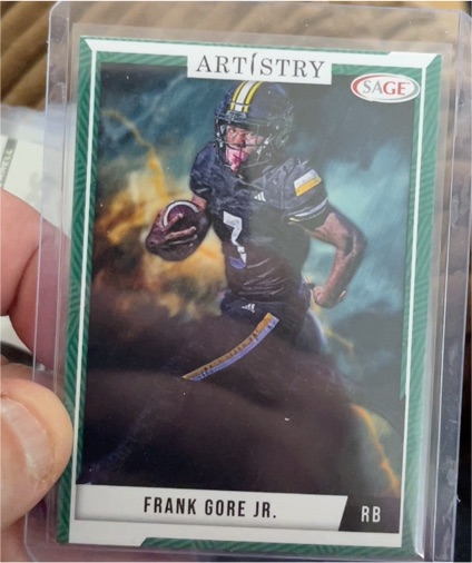 2022 SAGE Artistry #ART-FG Frank Gore Jr. — front