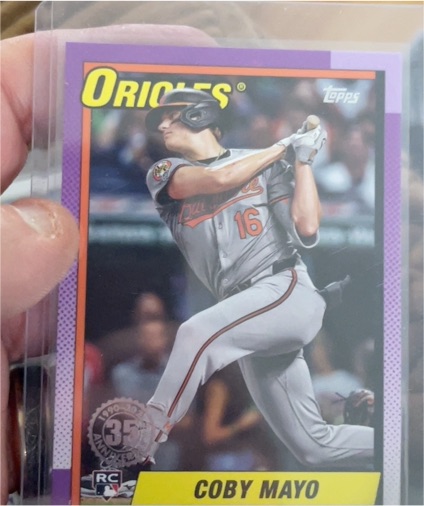 2025 Topps Series 1 1990 Topps #T90-93 Coby Mayo — front