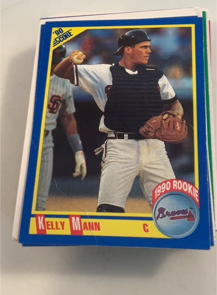 1990 Score #627 Kelly Mann — front