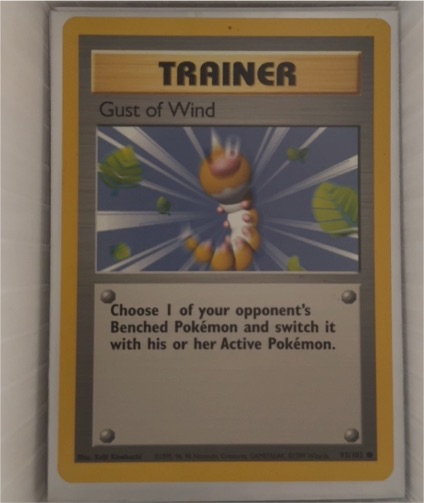 1999 Pokémon Base Set #93 Gust of Wind — front