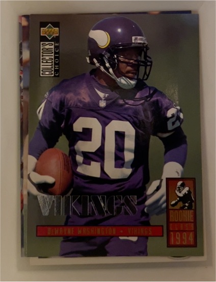 1994 Collector's Choice #4 Dewayne Washington — front