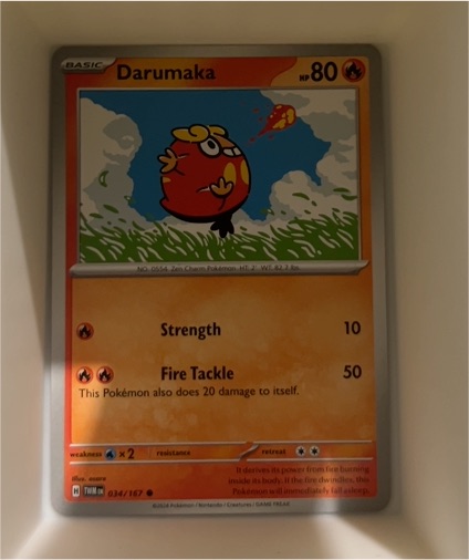 2024 Pokémon TCG SV06 Twilight Masquerade #034 Darumaka — front