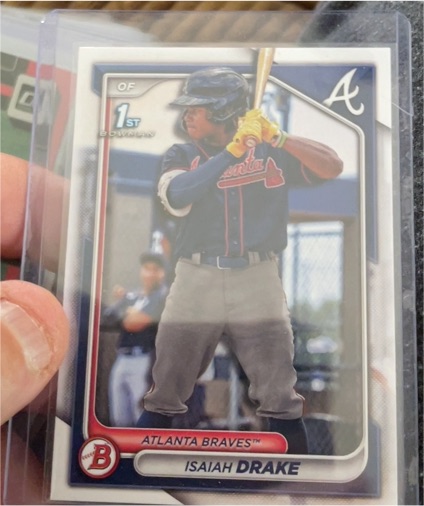 2024 Bowman #BP-21 Isaiah Drake — front