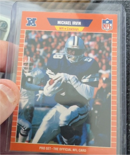1989 Pro Set #89 Michael Irvin — front