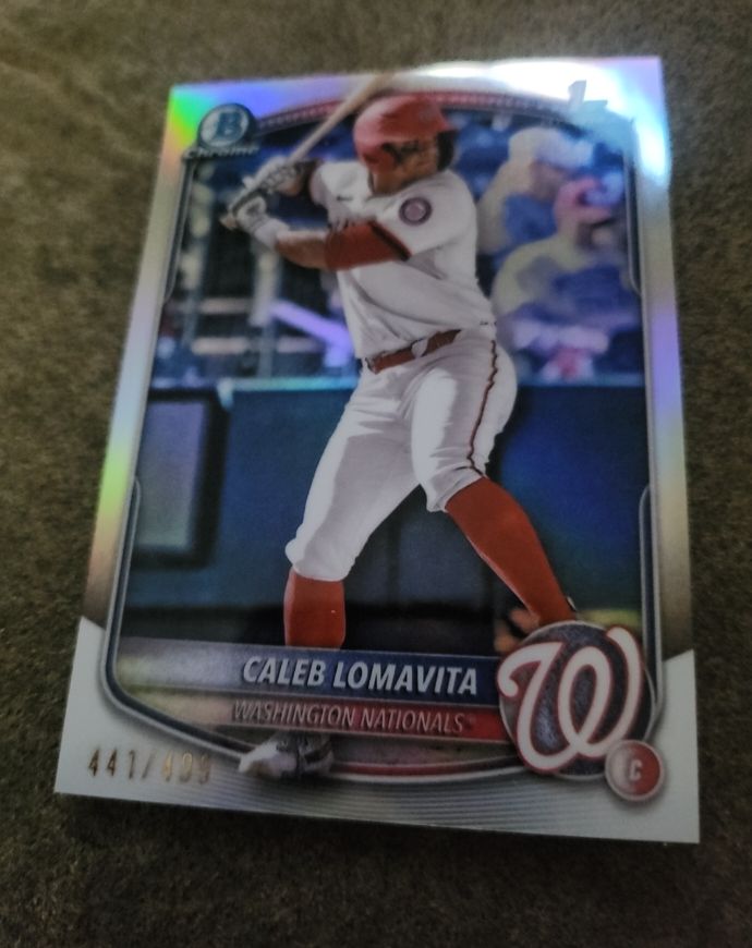 2025 Bowman Chrome Prospects #BCP-120 Caleb Lomavita — front