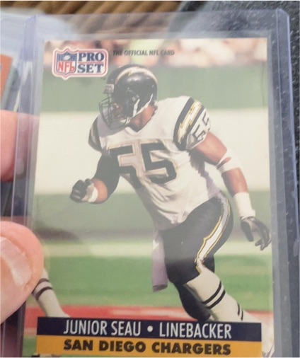 1991 Pro Set #645 Junior Seau — front