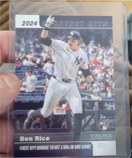 2025 Topps Series 1 #GH-2 Ben Rice — front