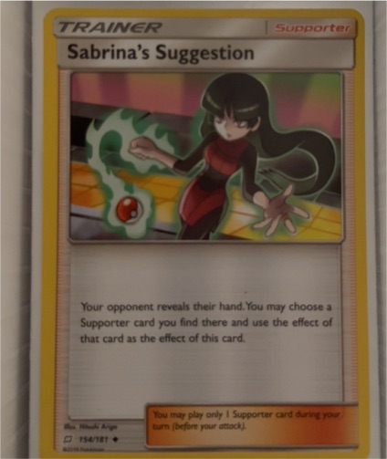 2019 Pokémon Sun & Moon Team Up #154 Sabrina's Suggestion — front