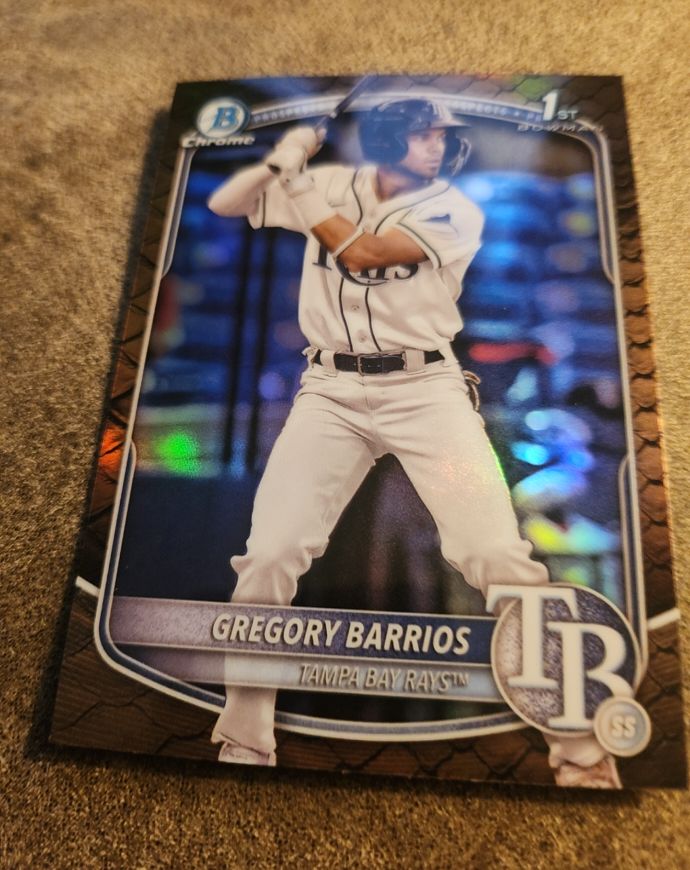 2025 Bowman Chrome #BCP-7 Gregory Barrios — front