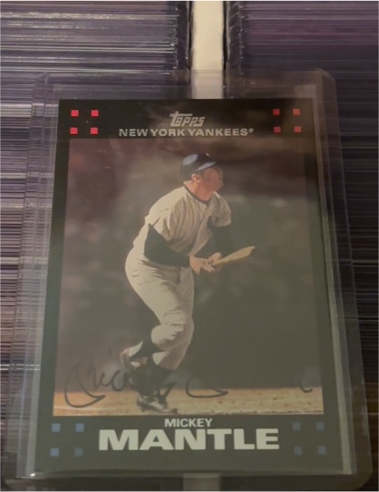 2007 Topps #7 Mickey Mantle — front