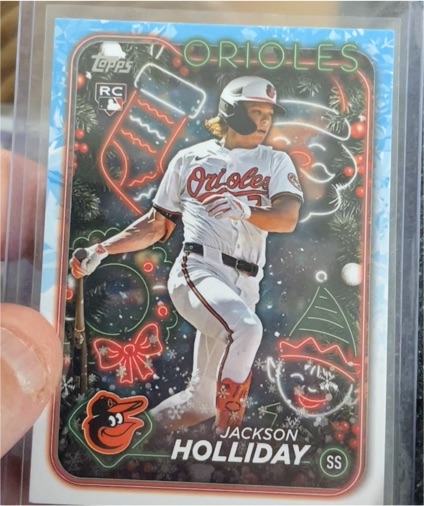 2024 Topps Holiday #H50 Jackson Holliday — front