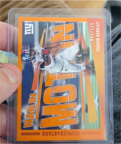 2023 Panini Rookies & Stars Man in Motion #MM-27 Saquon Barkley — front