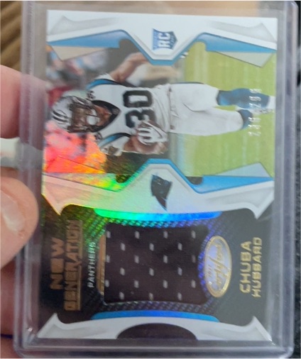2021 Panini Certified Generation Jersey Chuba Hubbard — front