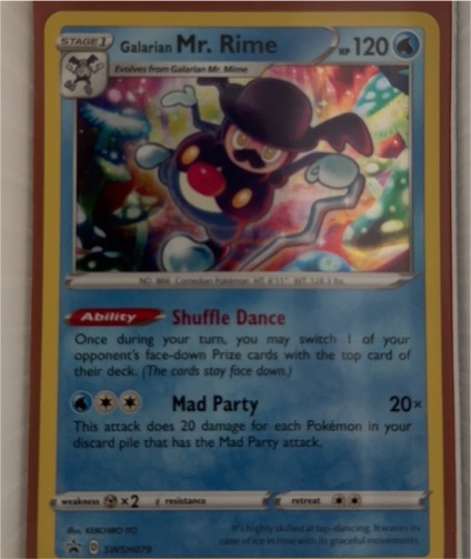 2020 Pokémon Sword & Shield Promo #SWSH079 Galarian Mr. Rime — front
