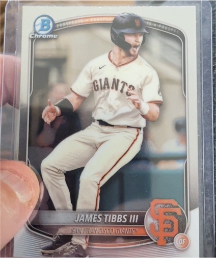 2025 Bowman Chrome #BCP-39 James Tibbs III — front
