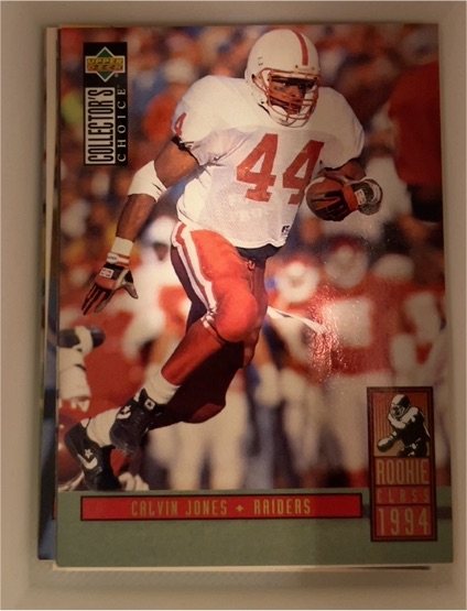 1994 Upper Deck Collector's Choice #22 Calvin Jones Rookie Los Angeles Raiders — front