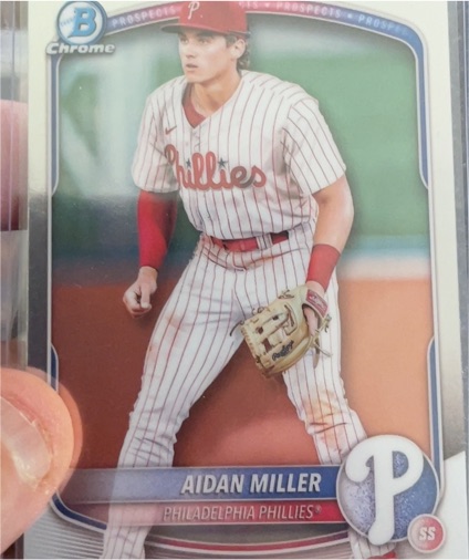 2025 Bowman Chrome Prospects #BCP-54 Aidan Miller — front