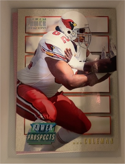 1993 Pro Set Power Update Power Prospects #PP55 Ben Coleman — front