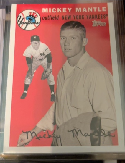 2007 Topps New York Yankees Mickey Mantle Story Baseball Card MMS44 — front