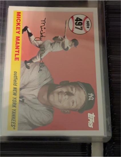 1958 Topps #497 Mickey Mantle — front