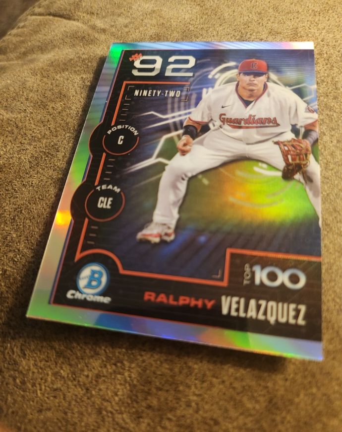 2025 Bowman Chrome #BTP-92 Ralphy Velazquez — front