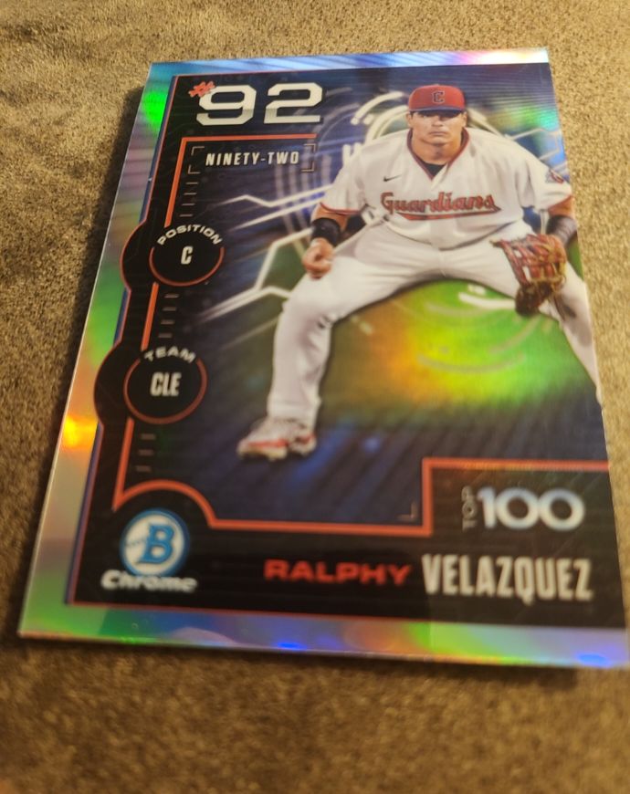2025 Bowman Chrome #BTP-92 Ralphy Velazquez — front