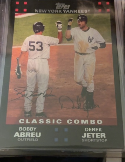 2007 Topps #327 Classic Combo Bobby Abreu / Derek Jeter — front