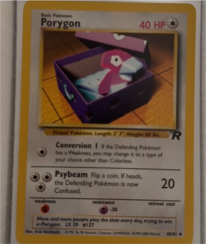 2000 Team Rocket #48 Porygon — front