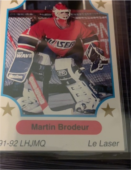 1991-92 7th Inning Sketch LHJMQ #1 Martin Brodeur — front