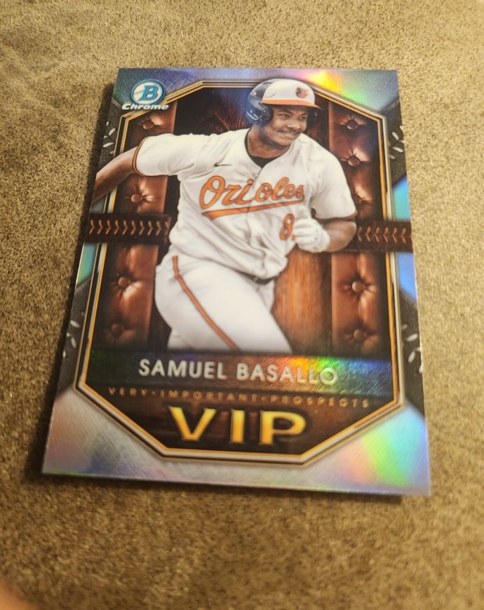 2025 Bowman Chrome #VIP-4 Samuel Basallo — front