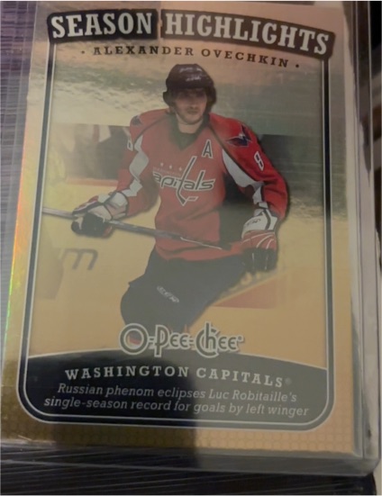 2008-09 O-Pee-Chee Season Highlights #SH2 Alexander Ovechkin — front