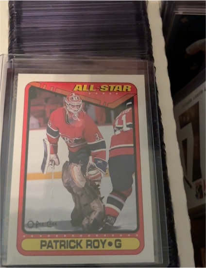 1990-91 O-Pee-Chee #198 Patrick Roy All-Star — front