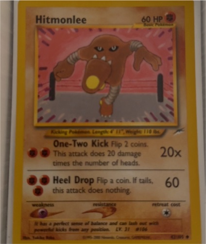 2002 Neo Destiny #42 Hitmonlee — front