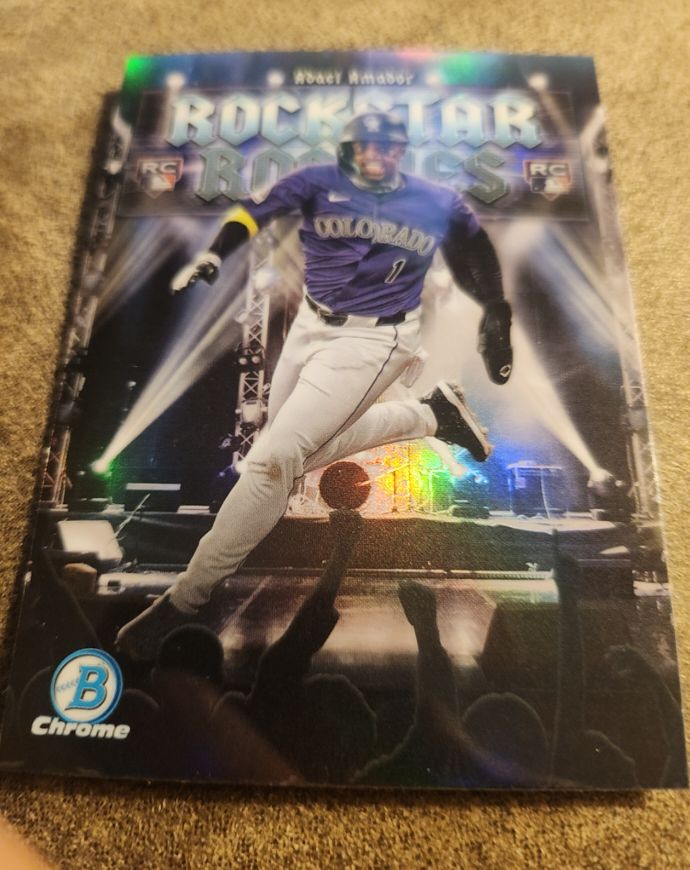 2025 Bowman Chrome #RR-1 Adael Amador Rockstar Rookies — front