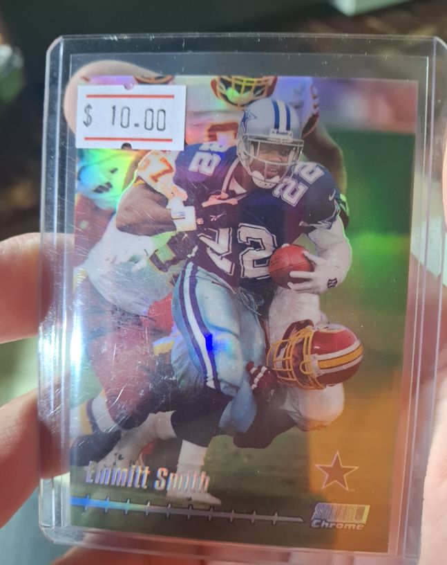 1999 Topps Stadium Club Chrome #C12 Emmitt Smith — front