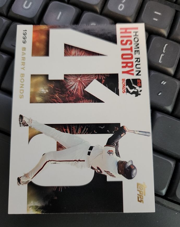 1999 Topps Home Run History #1999 Barry Bonds — front
