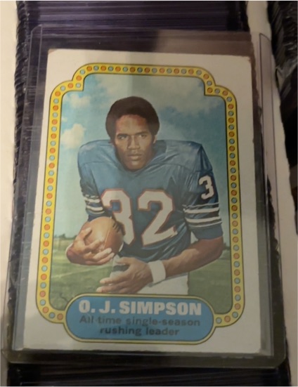 1974 Topps #1 O.J. Simpson — front
