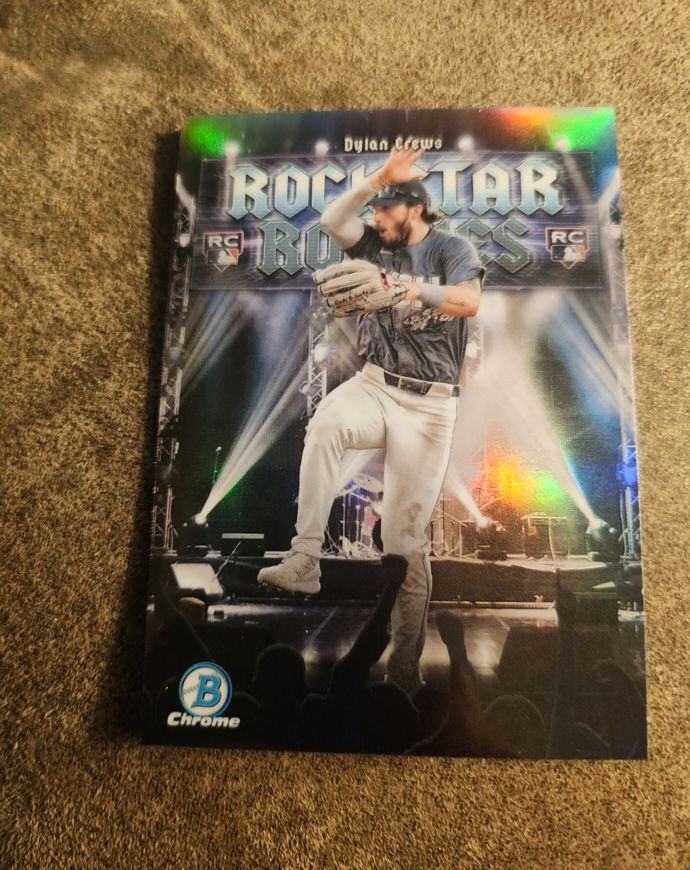 2025 Bowman #RR-15 Dylan Crews Rockstar Rookies Washington Nationals Rookie RC — front