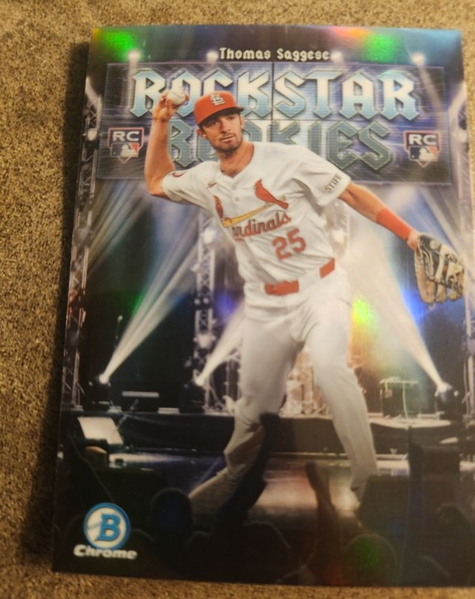 2025 Bowman #RR-17 Thomas Saggese Rockstar Rookies — front