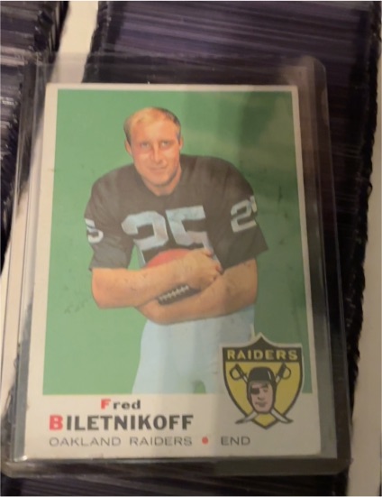 1969 Topps #201 Fred Biletnikoff — front