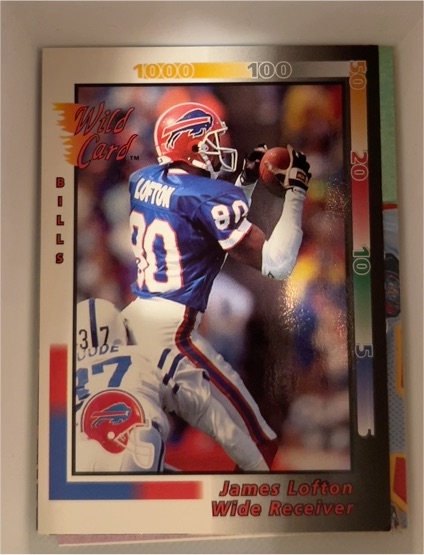 1992 Wild Card #205 James Lofton — front