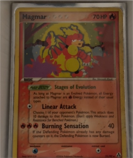 2006 Pokemon EX Legend Maker #21 Magmar — front
